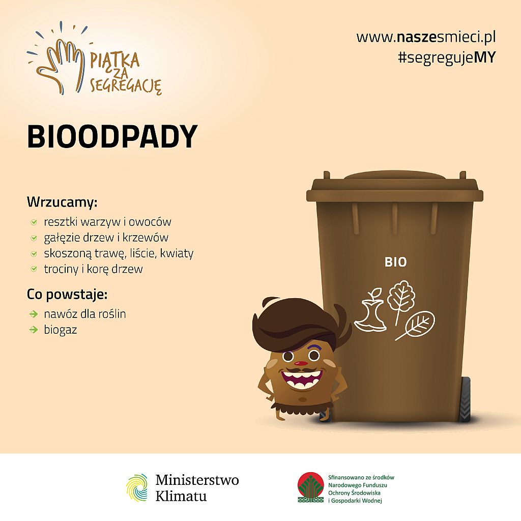 Ministerstwo Klimatu infografika segregacja bioodpady