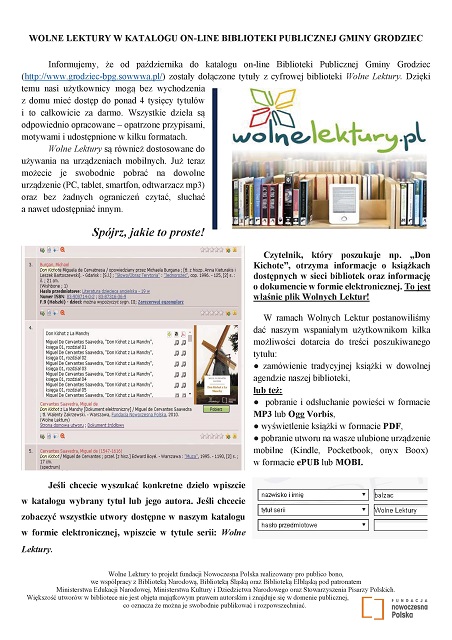 WOLNE LEKTURY W KATALOGU