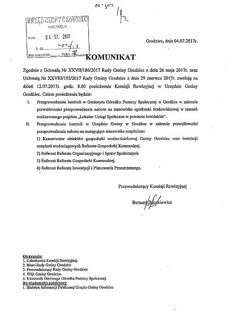 Komunikat maly