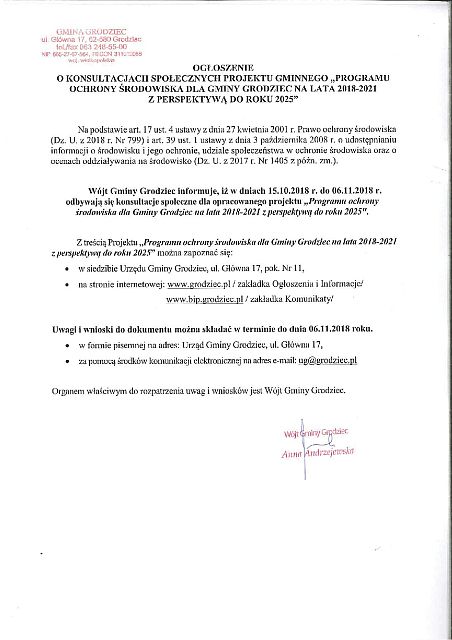 ogloszenie o konsultacjach
