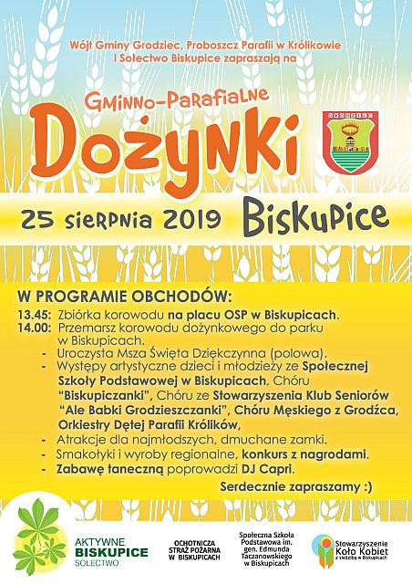 Plakat Dozynki 2019 male