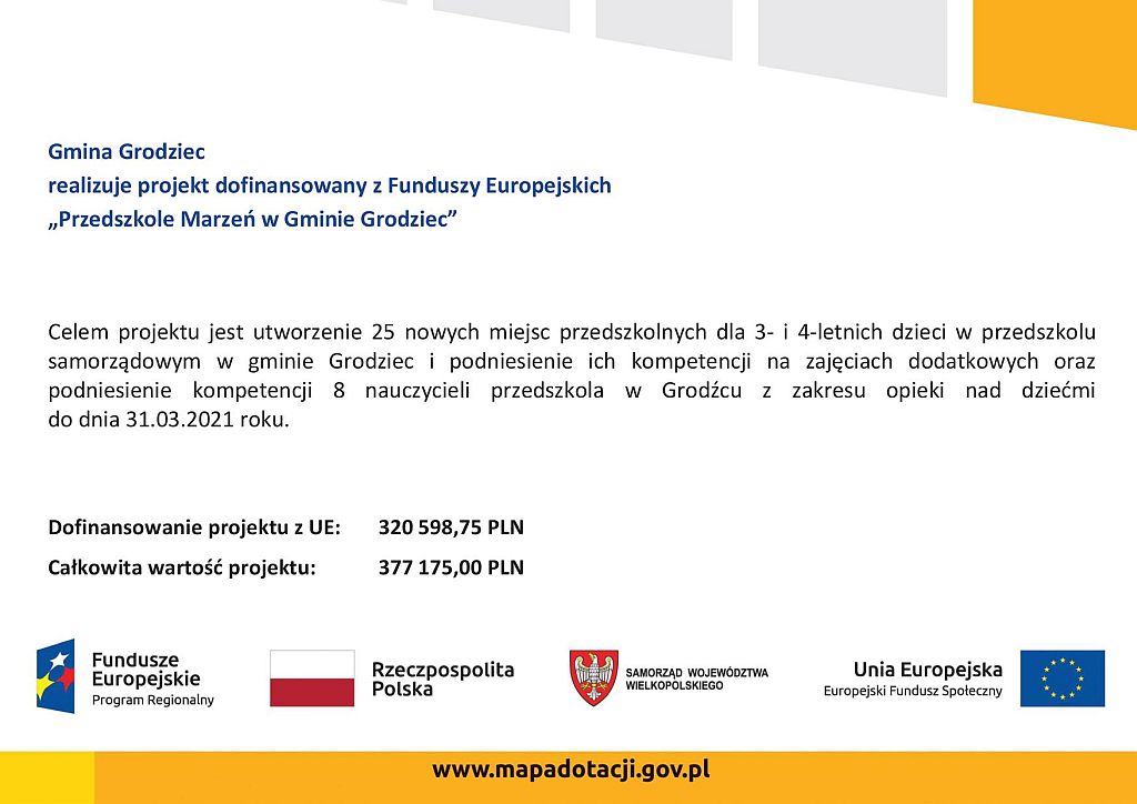 przedszkole marzen plakat