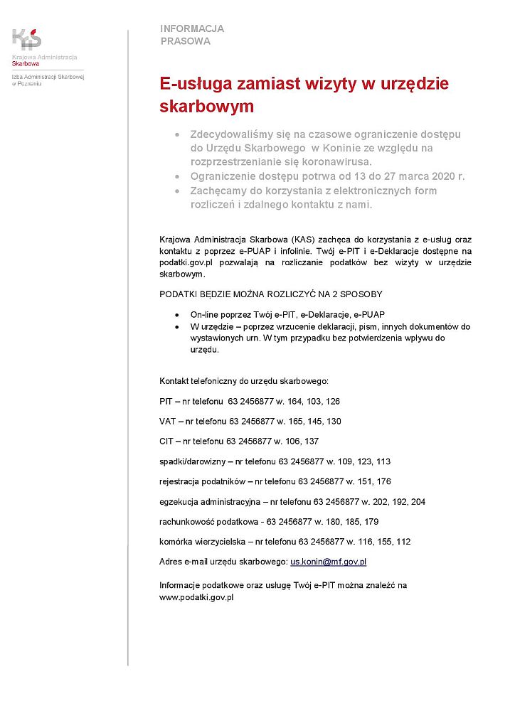 ogloszenie 13 03 2020