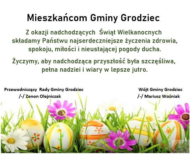 Życzenia Wielkanocne 2020 r.