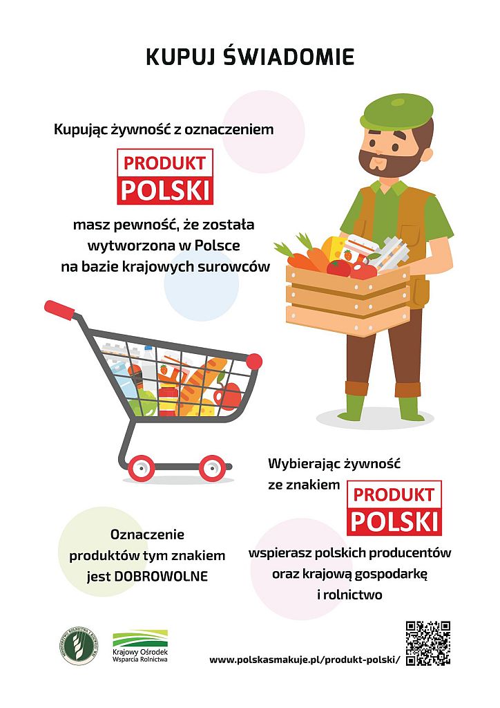 Plakat - ‘’Kupuj świadomie-PRODUKT POLSKI’’