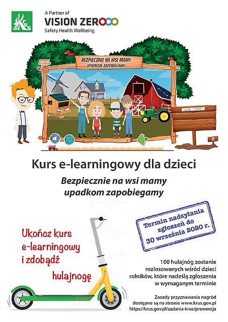 Kursu e-lerningowy z nagrodami - plakat