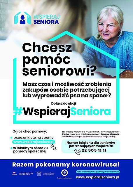 Akcja #WspierajSeniora - plakat 2