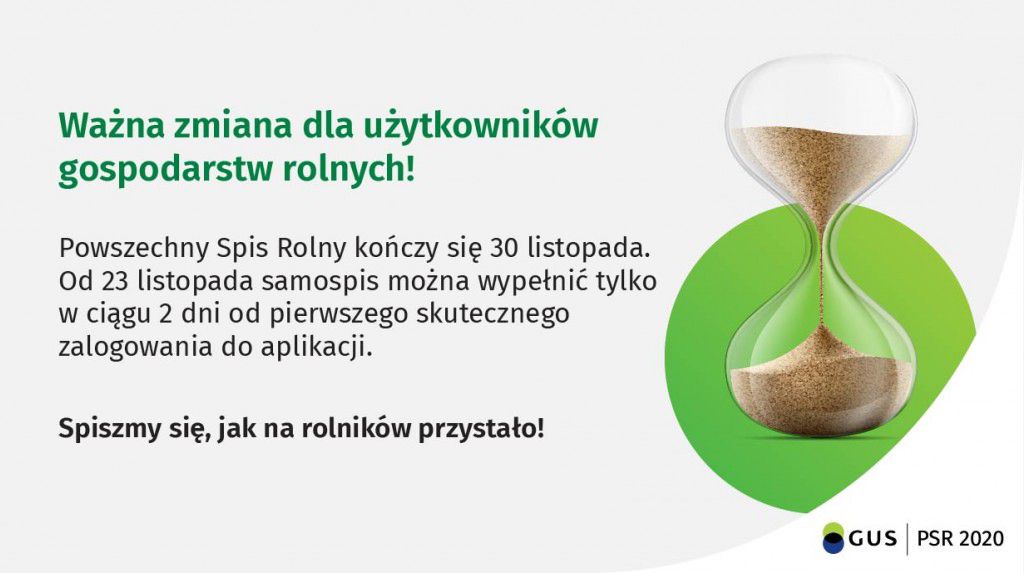 Skrocony czas na samospis PSR2020