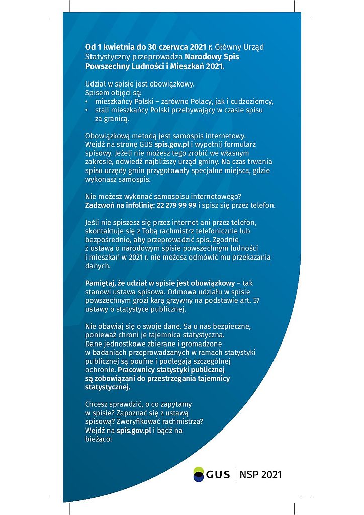 NSP2021 GUS Ulotka DL2