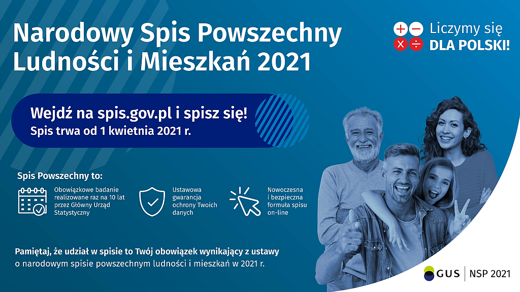 Narodowy Spis Powszechny 2021 - baner
