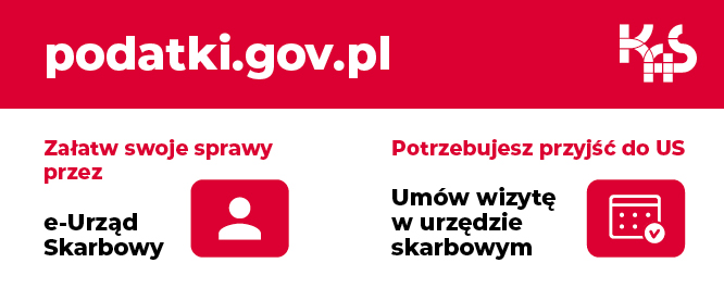 e-Urząd Skarbowy oraz usługa "Umów wizytę w urzędzie skarbowym" - baner