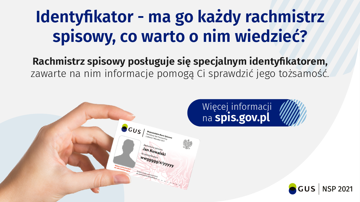 Identyfikator - ma go każdy rachmistrz spisowy - plakat