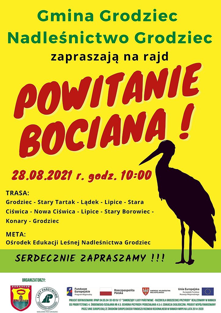 Powitanie bociana - plakat