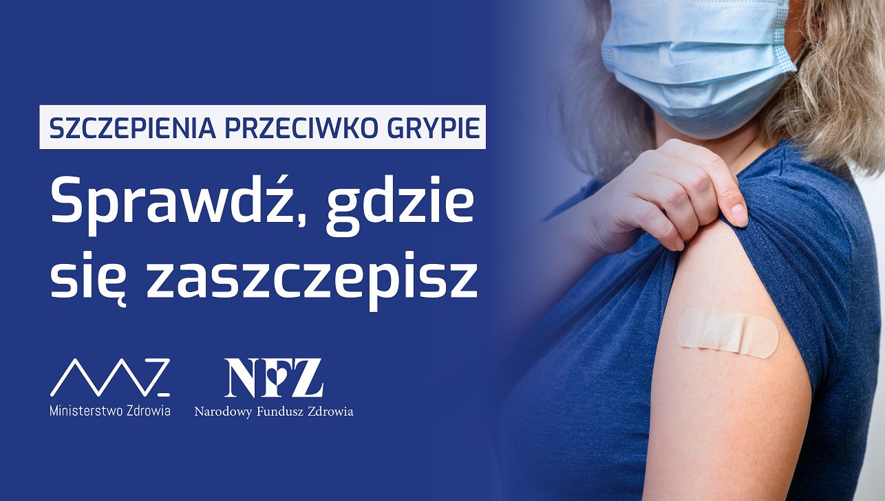 Stań w szranki z grypą, zaszczep się i wygraj! - plakat