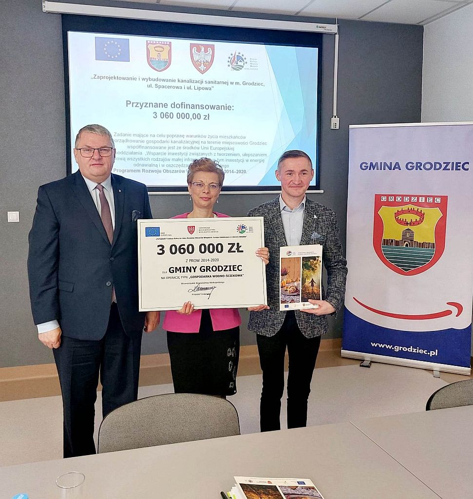 Kolejna inwestycja z zakresu gospodarki wodno-ściekowej z dofinasowaniem unijnym  w Gminie Grodziec - zdjęcie 2