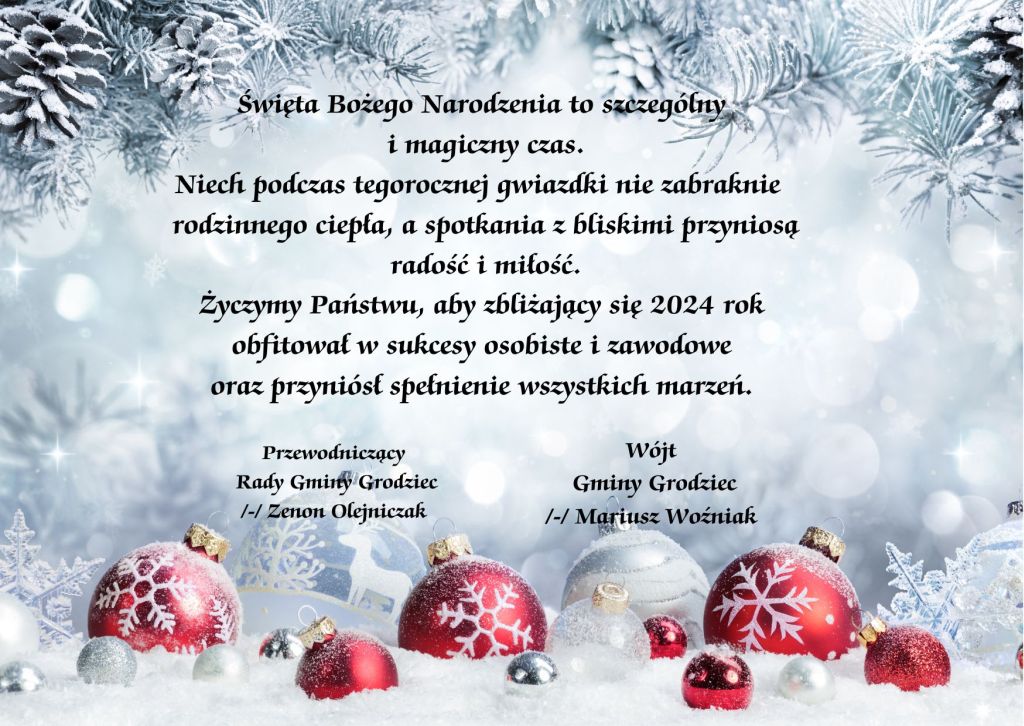 Życzenia świąteczne 2023 r.