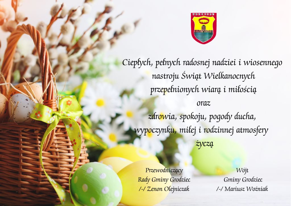 Życzenia wielkanocne 2024 - plakat