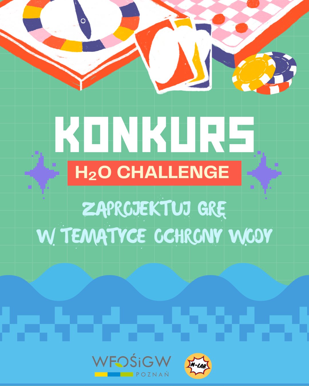 Weź udział w H2O Challenge! - plakat