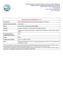 Ostrzeżenie meteorologiczne - 07.10.2025 - plakat