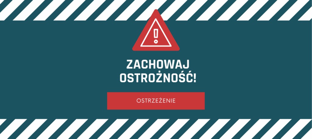Ostrzeżenie - plakat