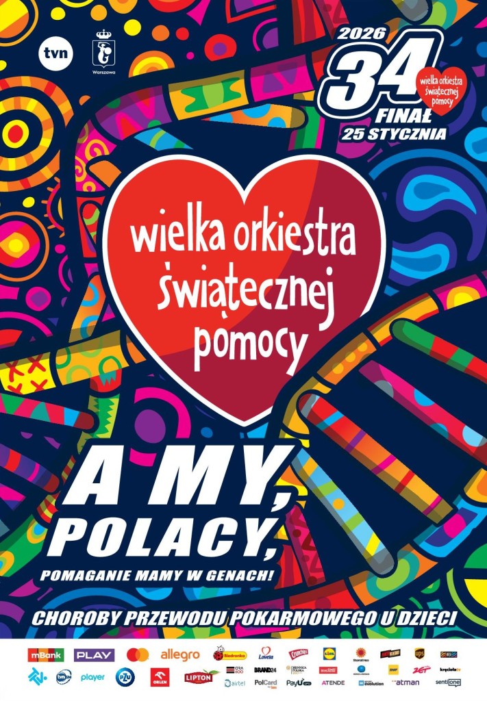 WOŚP 2026 Zapraszamy - plakat