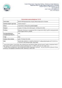 Ostrzeżenie meteorologiczne - 30.01.2026 - plakat