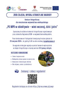 Konkurs fotograficzny „PS WPR w obiektywie – wieś wczoraj, dziś i jutro” - plakat