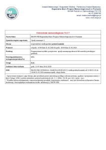 Ostrzeżenie meteorologiczne - 20.02.2026 - plakat