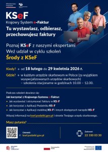 Poznaj KSeF z naszymi ekspertami - plakat
