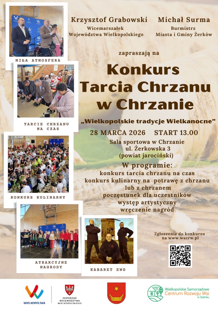 Konkurs tarcia chrzanu w Chrzanie - plakat