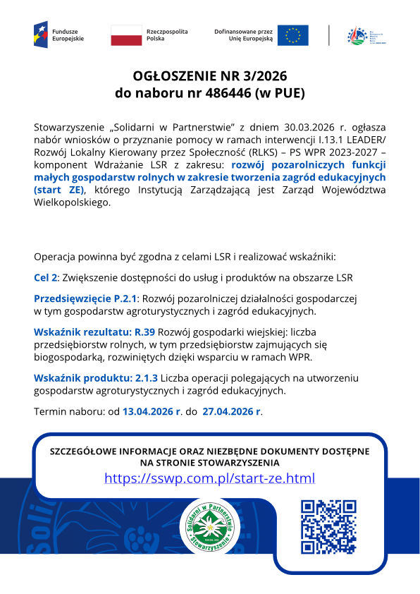 Tworzenie zagród edukacyjnych - plakat