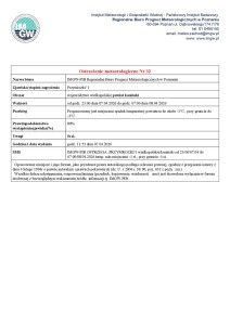 Ostrzeżenie meteorologiczne - 07.04.2026 - plakat