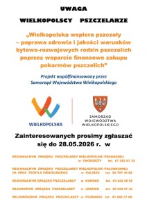 Uwaga wielkopolscy pszczelarze !!! - plakat