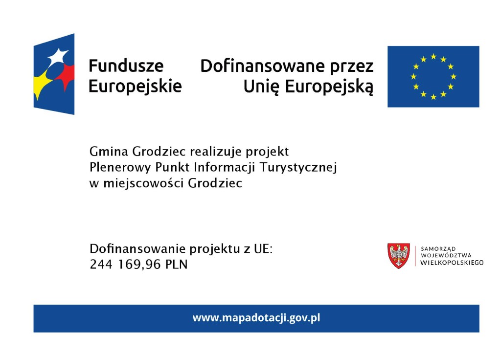 Plenerowy Punkt Informacji Turystycznej w miejscowości Grodziec - tablica