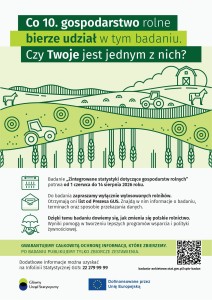 Zintegrowane statystyki dotyczące gospodarstw rolnych - plakat