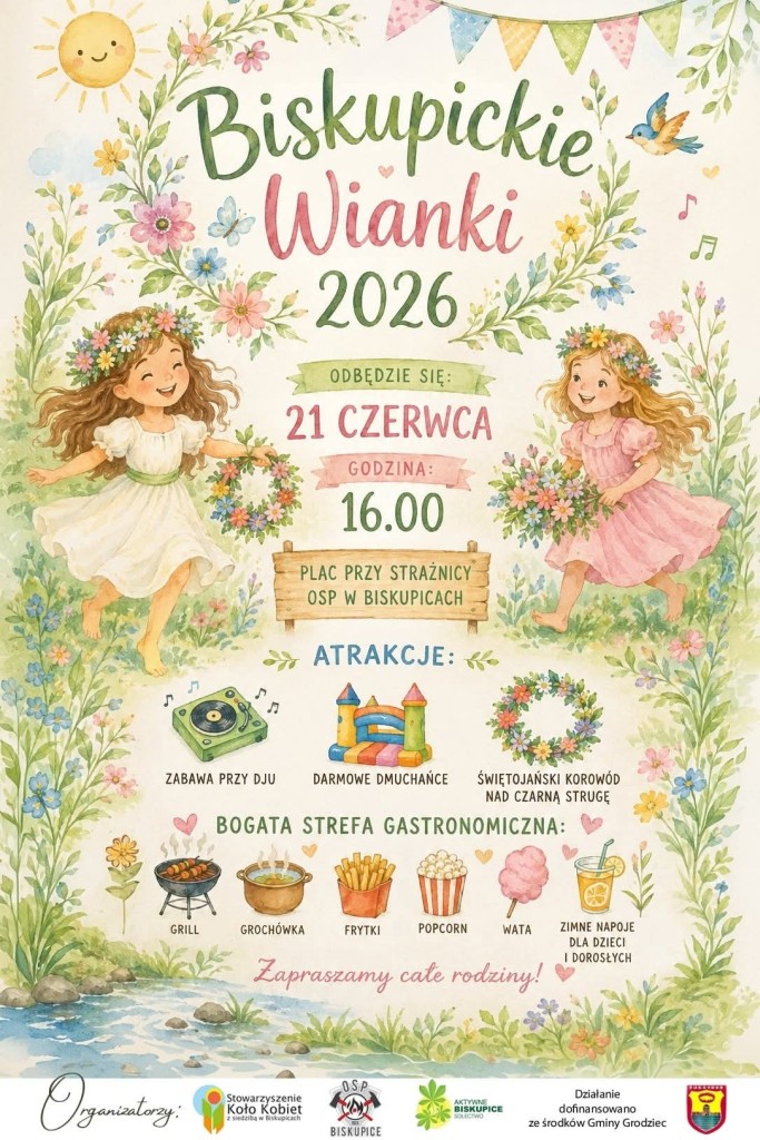 Biskupickie Wianki 2026 - plakat