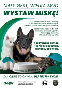 Mały gest, wielka moc - wystaw miskę! - plakat