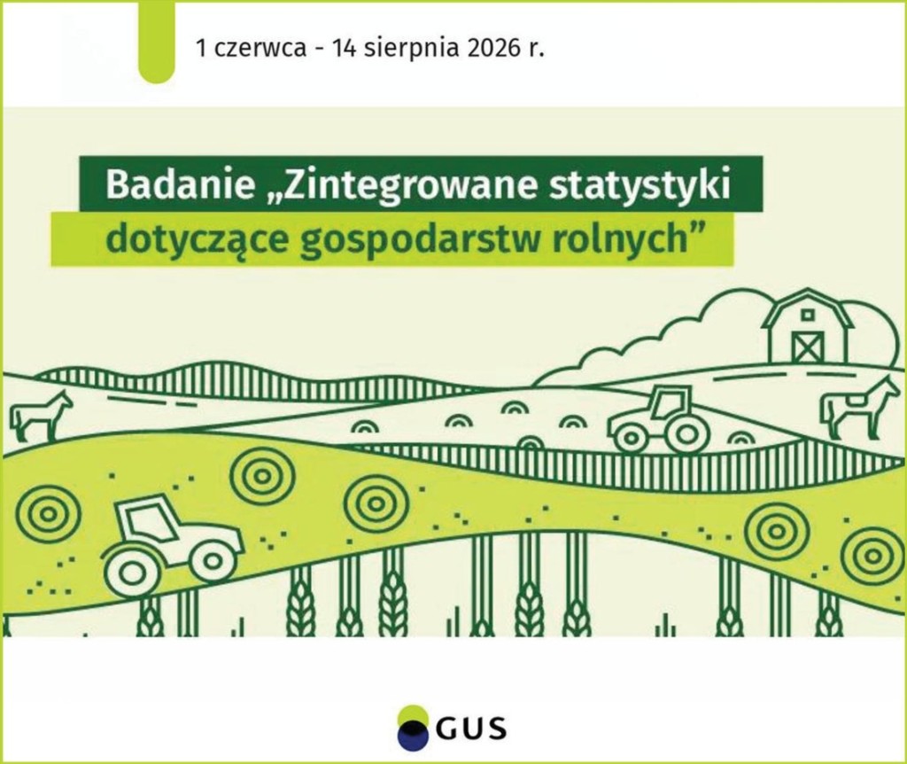 Zintegrowane statystyki dotyczące gospodarstw rolnych - plakat