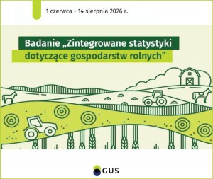 Zintegrowane statystyki dotyczące gospodarstw rolnych - plakat