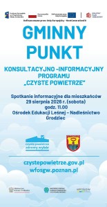Spotkanie informacyjne programu "Czyste Powietrze" - plakat