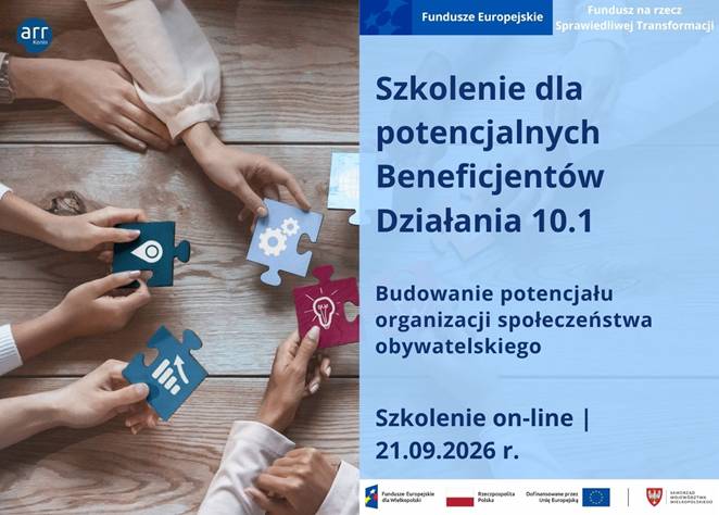 Bezpłatne szkolenie on-line - plakat